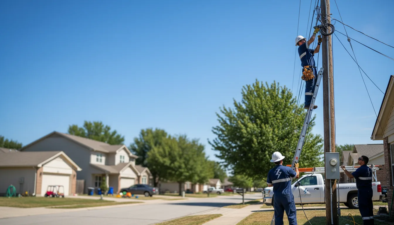 Residential electrician providing installation services in Leesville, LA